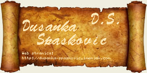Dušanka Spasković vizit kartica